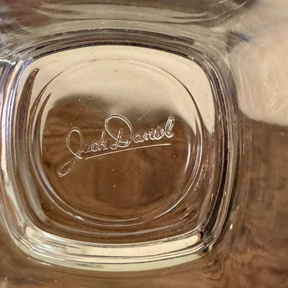 Jack Daniel's Whiskey Glass Square Etched Logo Barware Its a Short Season - Picture 6 of 6